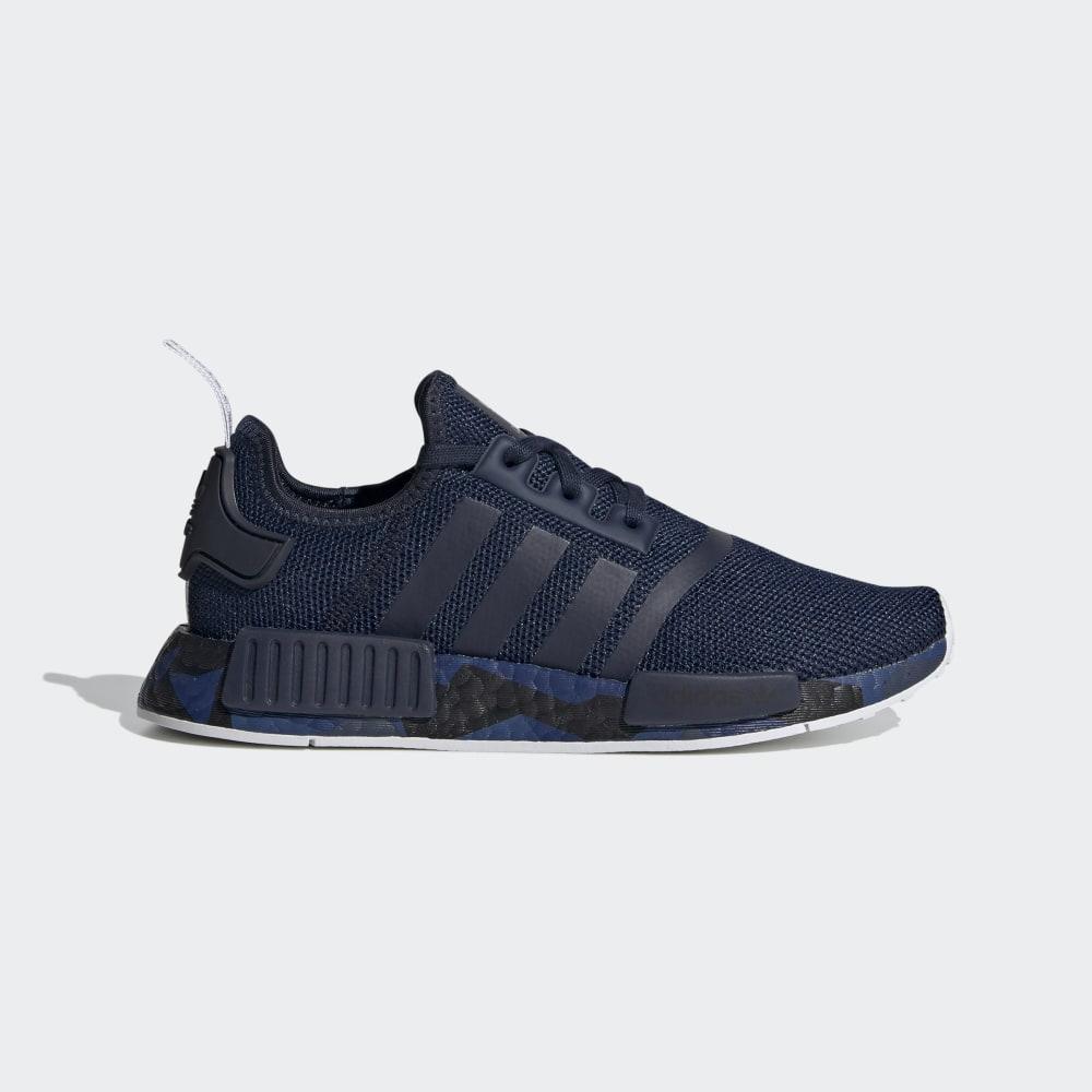 Adidas Boys' NMD_R1 Originals Shoes Navy/White Ireland FU6679